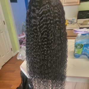 30inch water wave human hair wig
